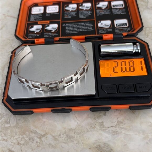 Vintage 925 Sterling Silver Cuff Bracelet Unisex - Picture 11 of 12